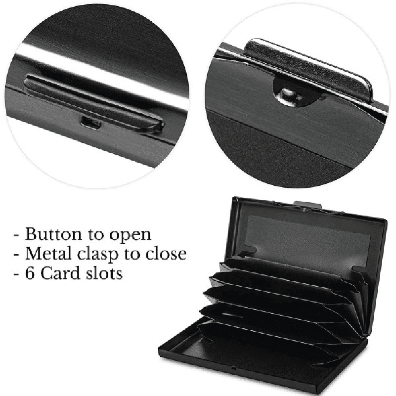 Premium Stainless Steel RFID Protection Wallet