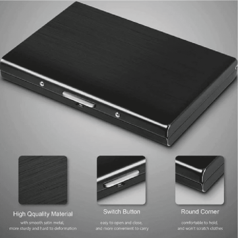 Premium Stainless Steel RFID Protection Wallet