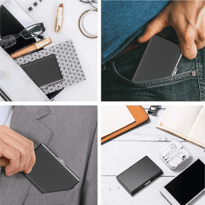Premium Stainless Steel RFID Protection Wallet